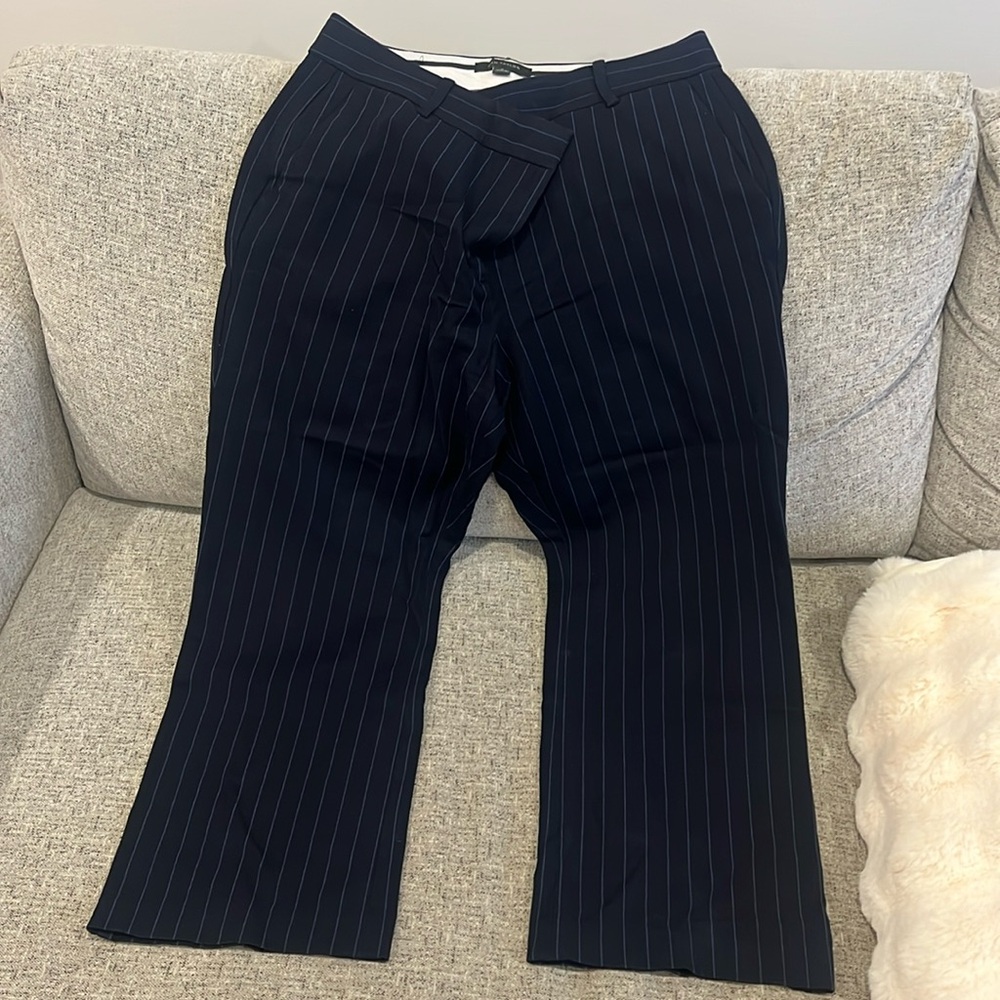 Ann Taylor pants, stripped navy pants, size 10, never worn